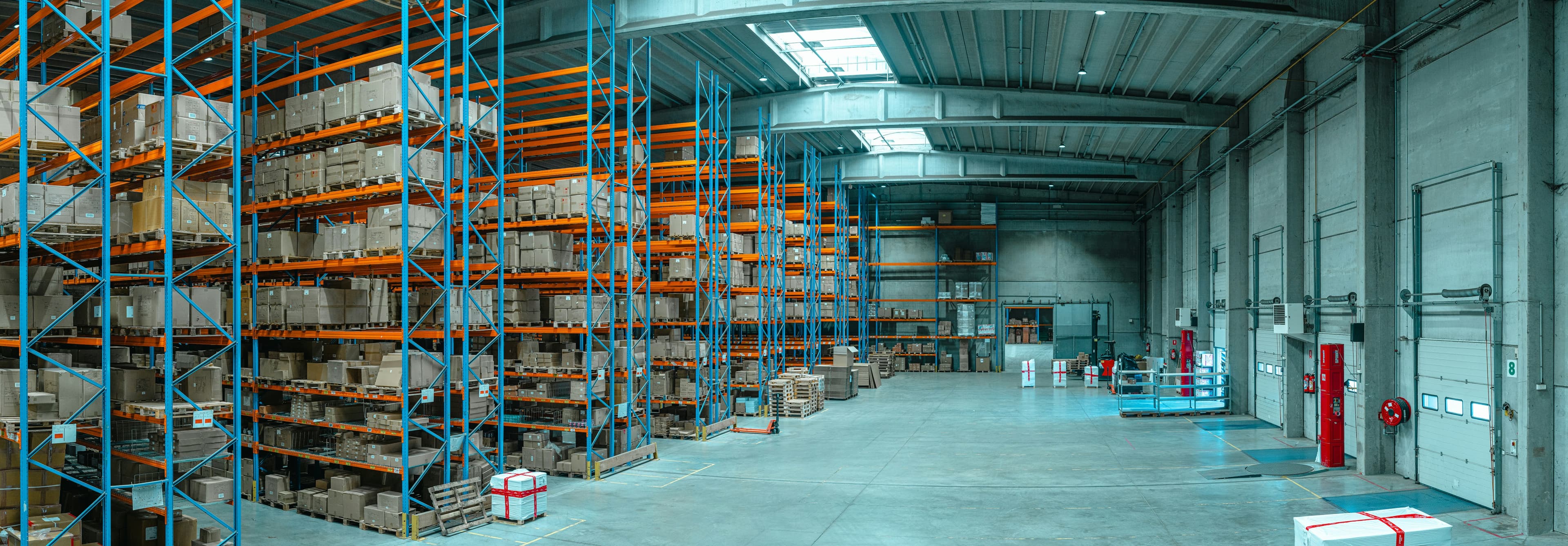 A modern e-commerce warehouse prepared for fast fulfillment